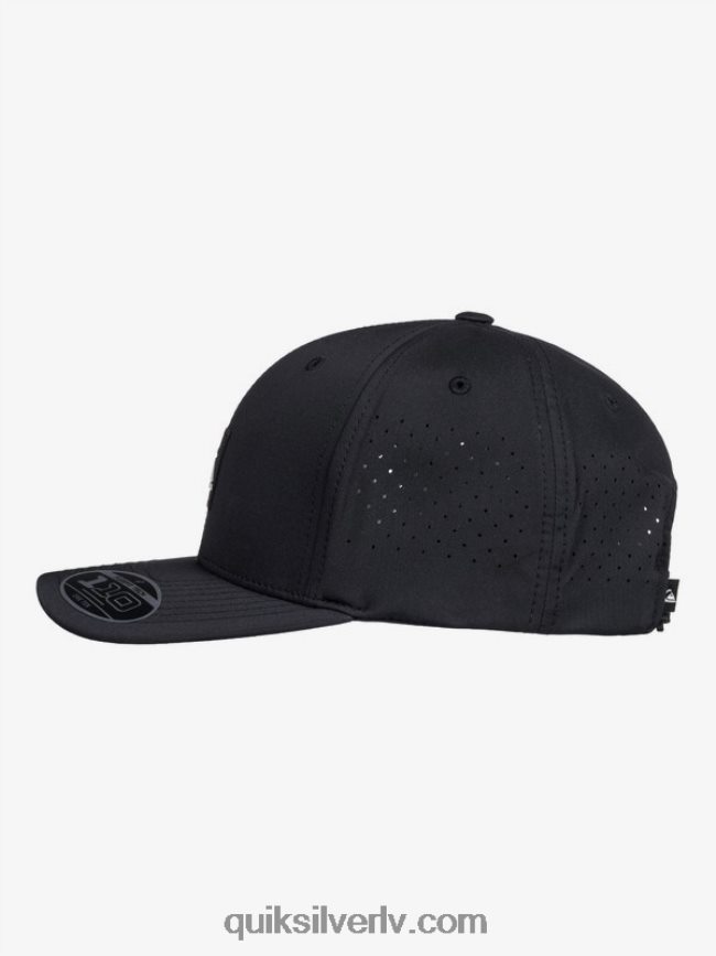 vīriešiem Quiksilver pielāgota flexfit cepure melns 88064R806