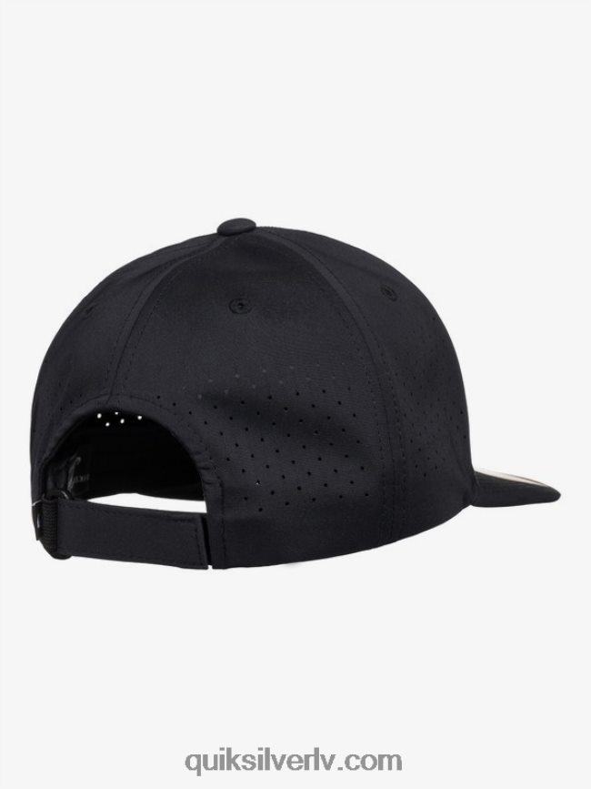 vīriešiem Quiksilver pielāgota flexfit cepure melns 88064R806
