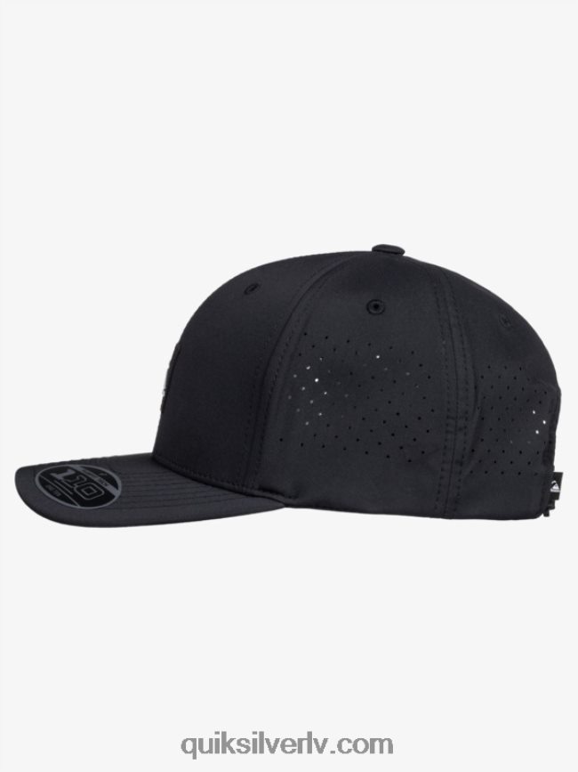 vīriešiem Quiksilver pielāgota flexfit cepure melns 88064R806