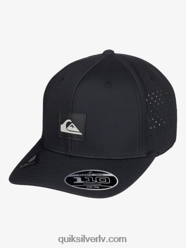 vīriešiem Quiksilver pielāgota flexfit cepure melns 88064R806