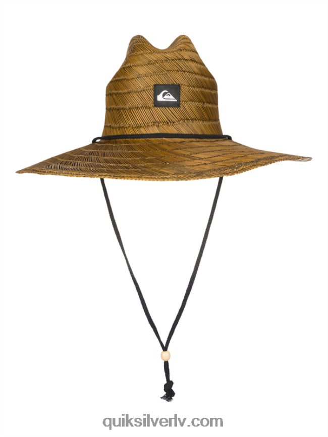 vīriešiem Quiksilver piestātnes salmu glābēja cepure tumši brūns 88064R802