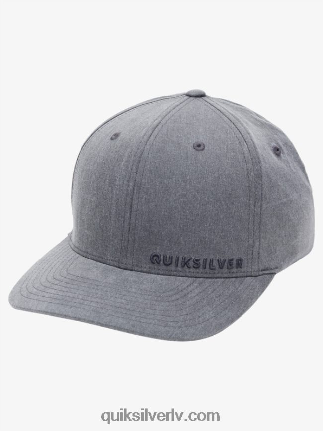 vīriešiem Quiksilver sidestay flexfit cepure melns 88064R1652
