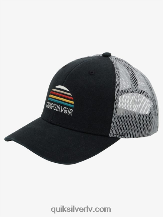 vīriešiem Quiksilver stringer trucker cepure melns 88064R1194