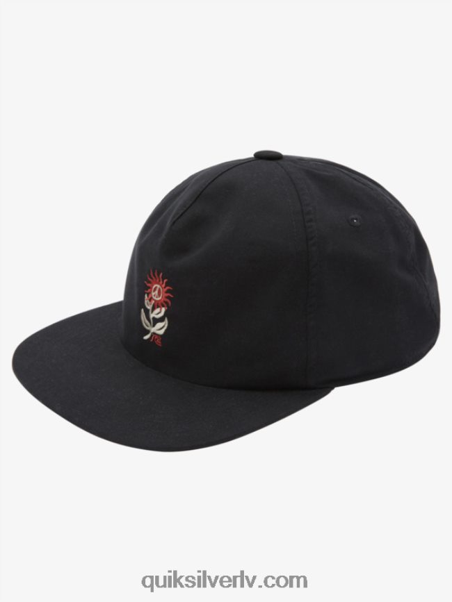 vīriešiem Quiksilver surfwash snapback cepure melns 88064R988