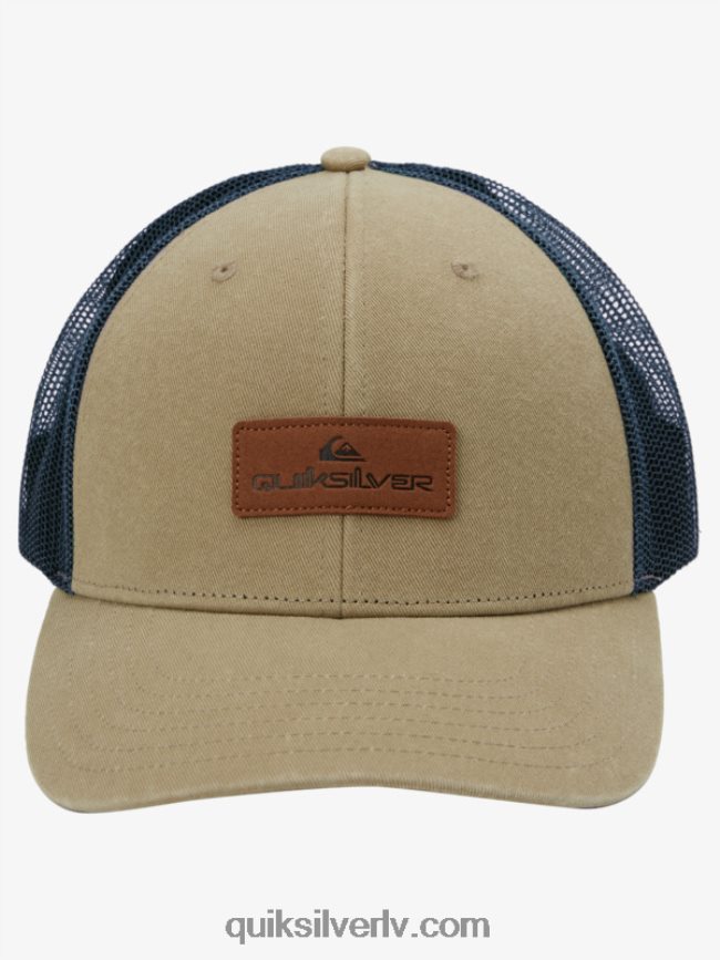vīriešiem Quiksilver uz leju lūka trucker cepuri plaza taupe 88064R662