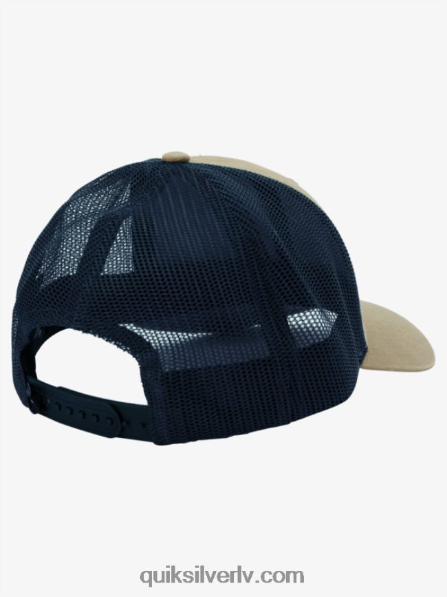 vīriešiem Quiksilver uz leju lūka trucker cepuri plaza taupe 88064R662