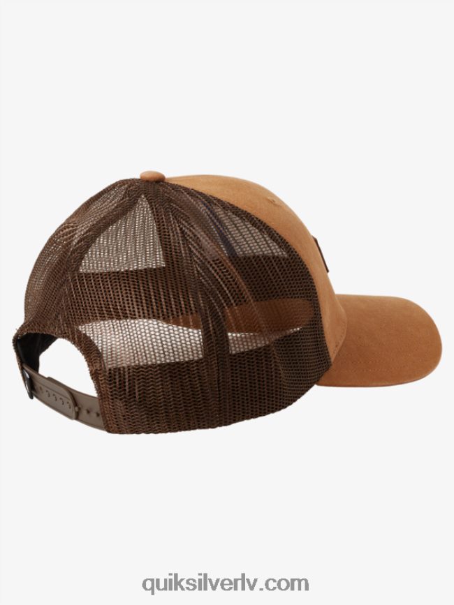 vīriešiem Quiksilver uz leju lūka trucker cepuri smiltsērkšķu brūns 88064R664