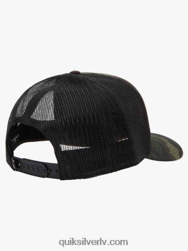 vīriešiem Quiksilver visvarenā snapback cepure meža kamo 88064R487