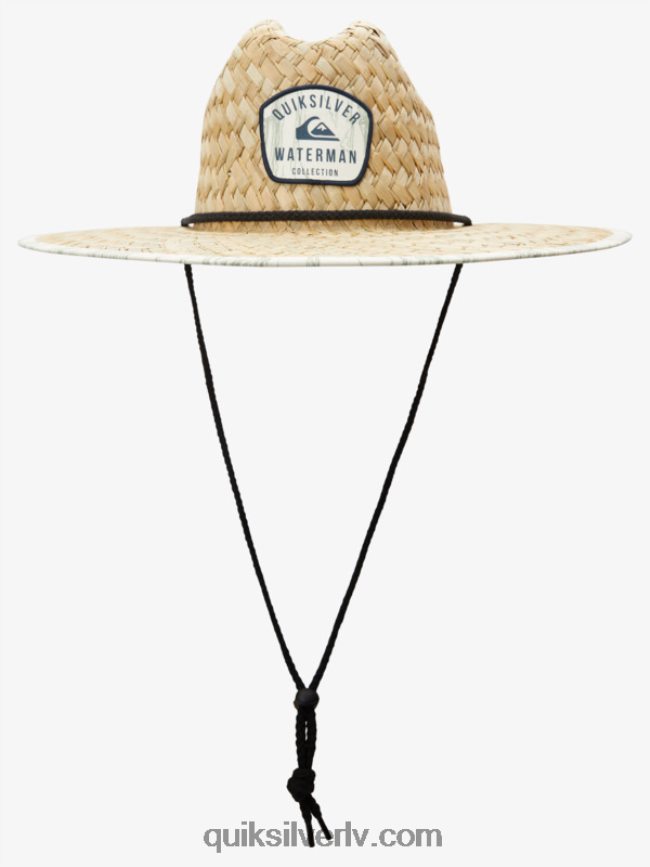 vīriešiem Quiksilver waterman outsider salmu glābēja cepure antīks balts wtrmn kabatas 88064R833