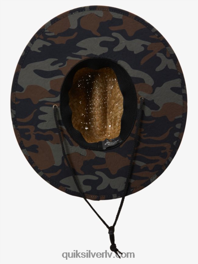 vīriešiem Quiksilver waterman outsider salmu glābēja cepure camo 88064R834