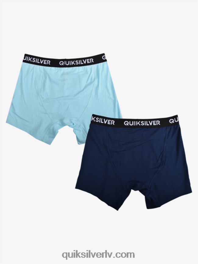 vīriešiem Quiksilver core super soft boxer bikses 2 pack gaiši zils 88064R1824
