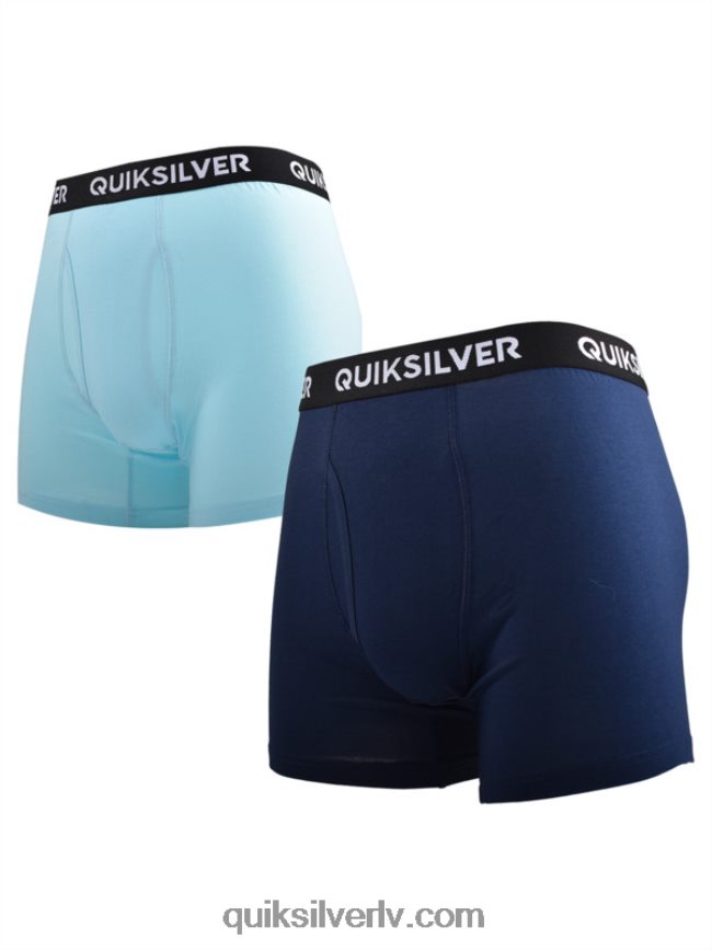 vīriešiem Quiksilver core super soft boxer bikses 2 pack gaiši zils 88064R1824