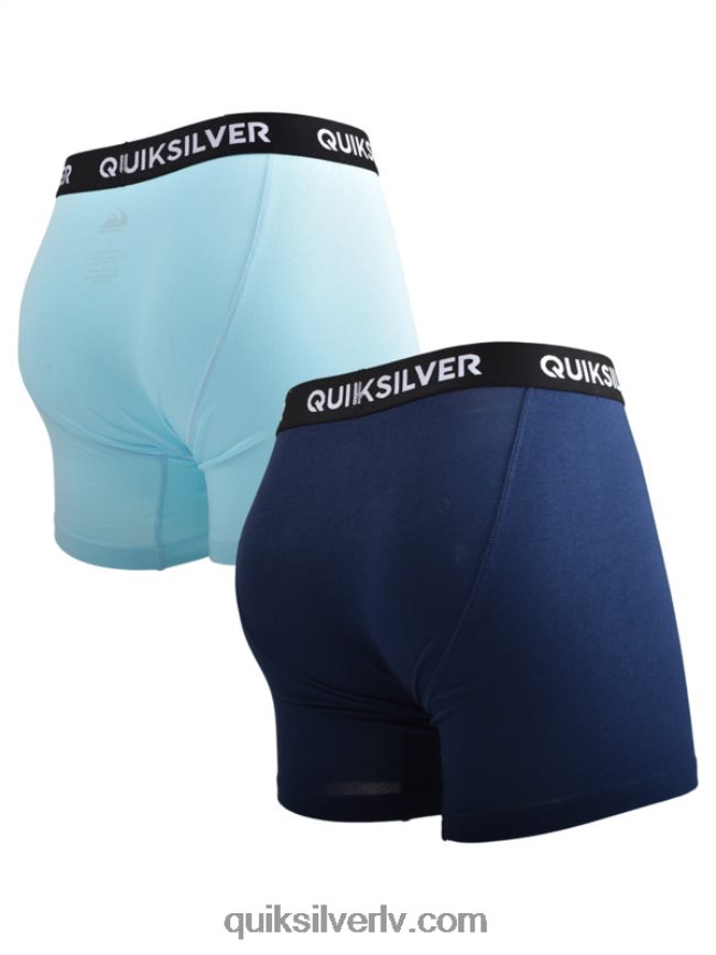 vīriešiem Quiksilver core super soft boxer bikses 2 pack gaiši zils 88064R1824