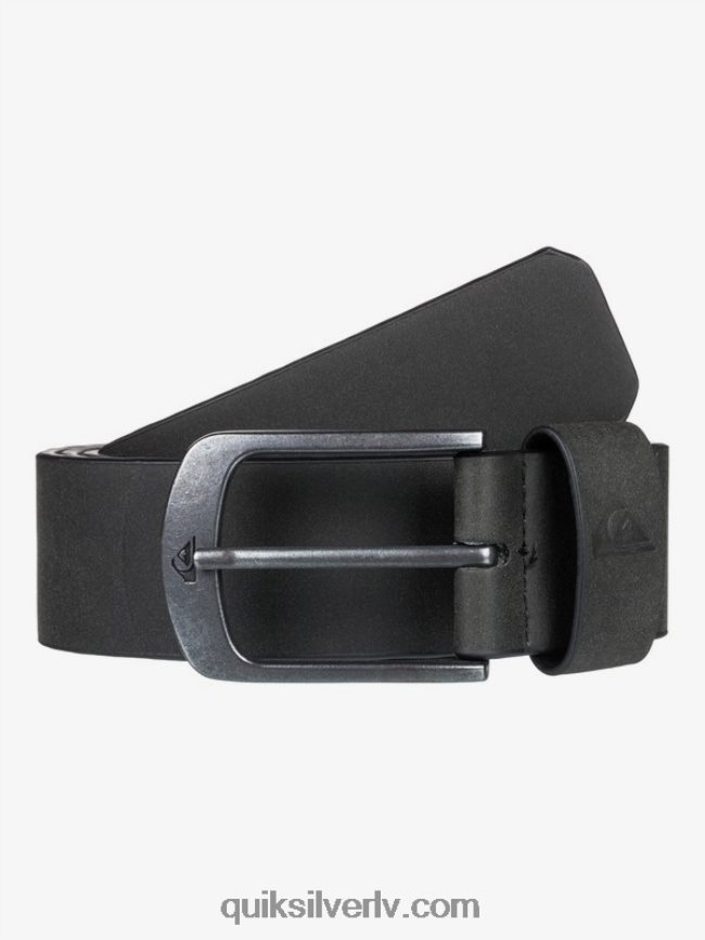 vīriešiem Quiksilver galvenās ielas mākslīgās ādas josta melns 88064R1095