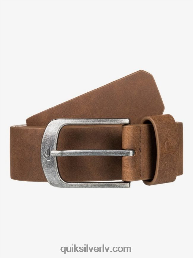 vīriešiem Quiksilver galvenās ielas mākslīgās ādas josta šokolāde 88064R1096