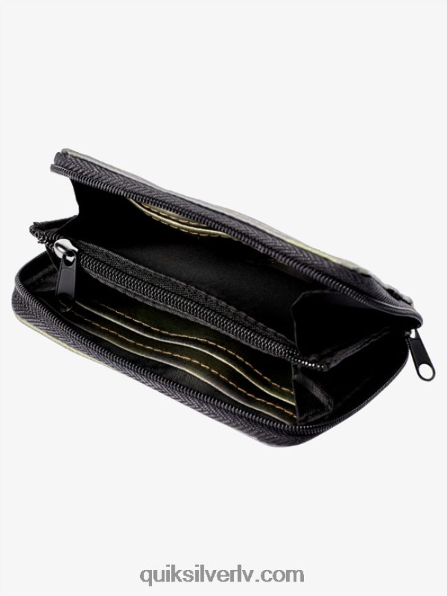 vīriešiem Quiksilver drošības tīkla maciņš ar rāvējslēdzēju melna kamoflāža 88064R1233