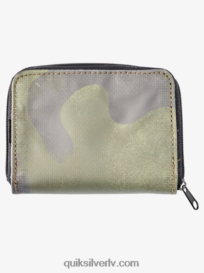 vīriešiem Quiksilver drošības tīkla maciņš ar rāvējslēdzēju melna kamoflāža 88064R1233