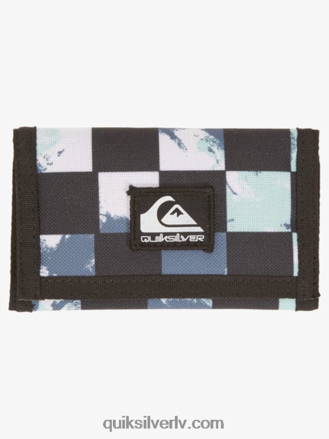 vīriešiem Quiksilver katru dienu drukātais trīskāršais maks beringa jūras čekas kaklasaites krāsa 233 88064R737