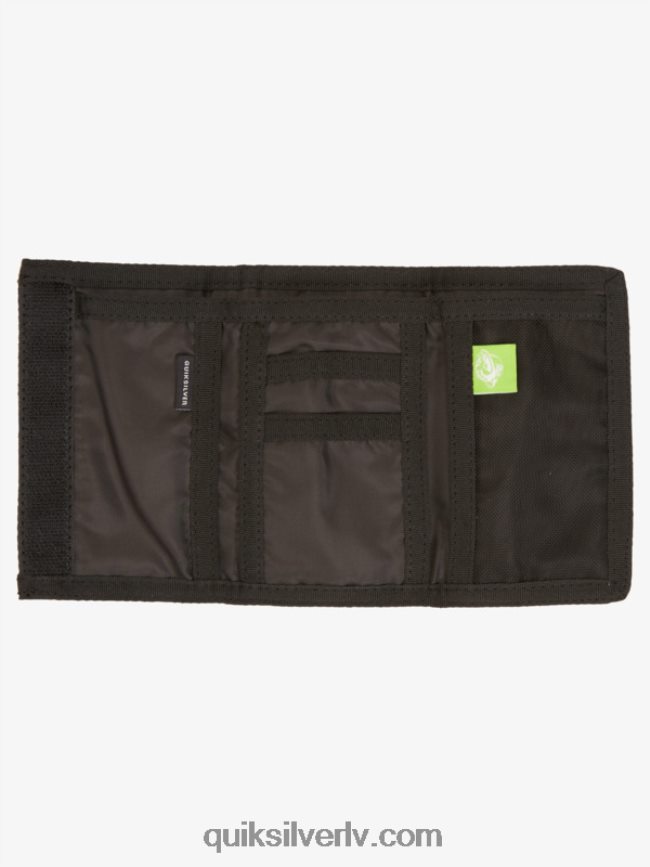 vīriešiem Quiksilver katru dienu drukātais trīskāršais maks melns/asfalts 88064R738