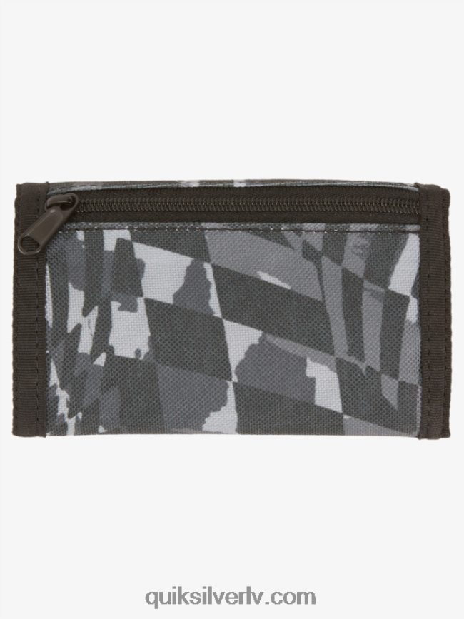 vīriešiem Quiksilver katru dienu drukātais trīskāršais maks melns/asfalts 88064R738
