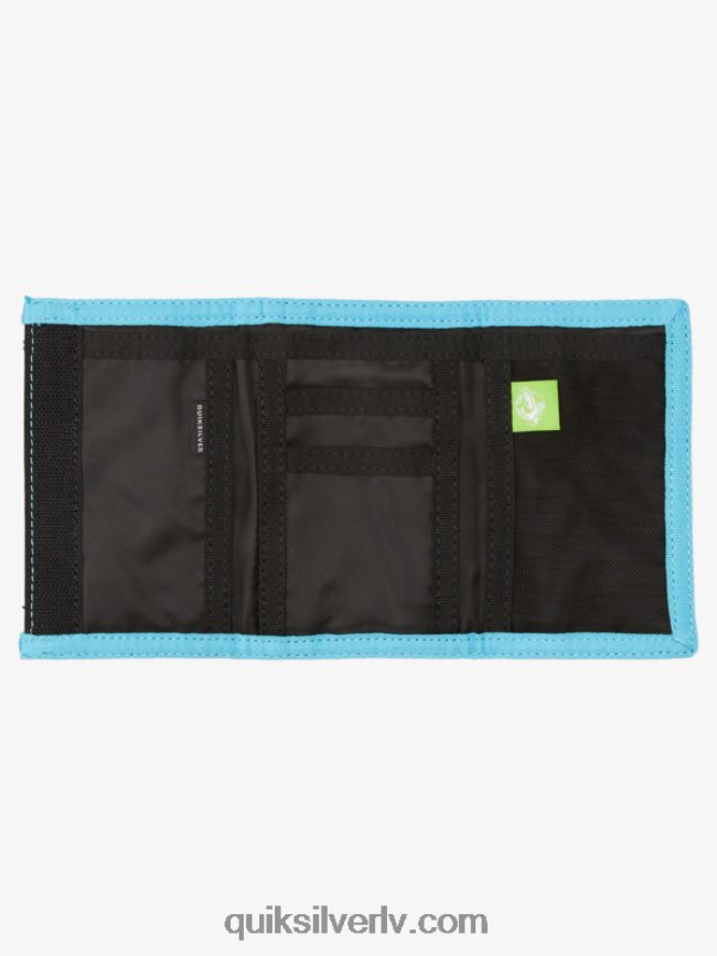 vīriešiem Quiksilver katru dienu drukātais trīskāršais maks melns/karalisks 88064R739