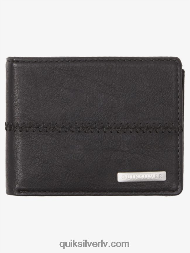 vīriešiem Quiksilver sašūts trīskāršu maks melns melns 88064R906