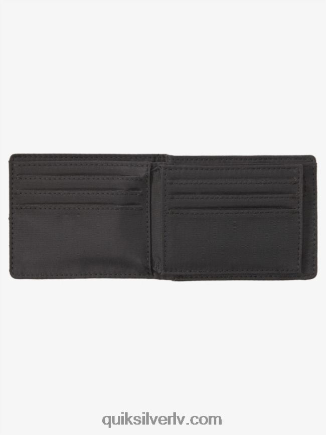 vīriešiem Quiksilver sašūts trīskāršu maks melns melns 88064R906
