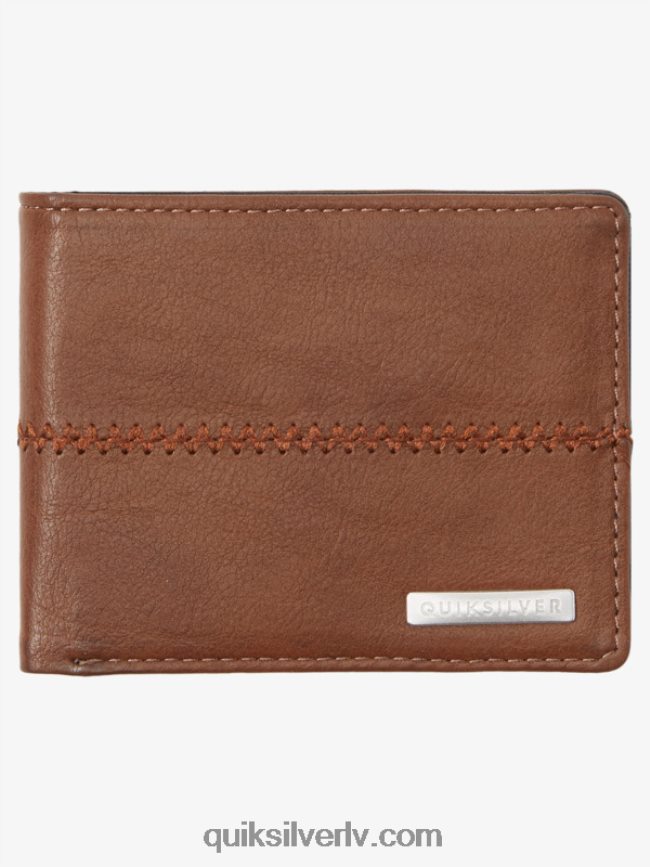 vīriešiem Quiksilver sašūts trīskāršu maks šokolādes brūns 88064R907