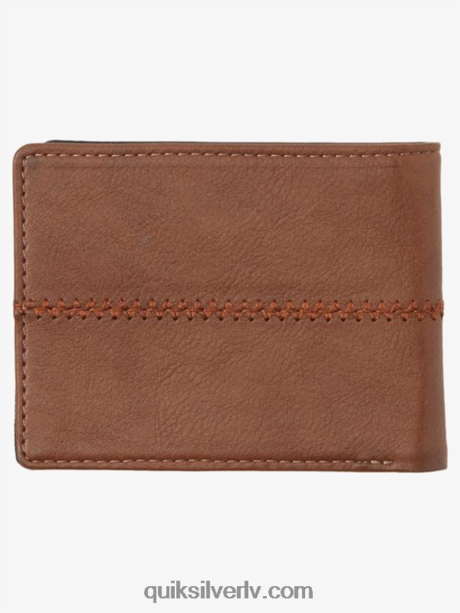 vīriešiem Quiksilver sašūts trīskāršu maks šokolādes brūns 88064R907