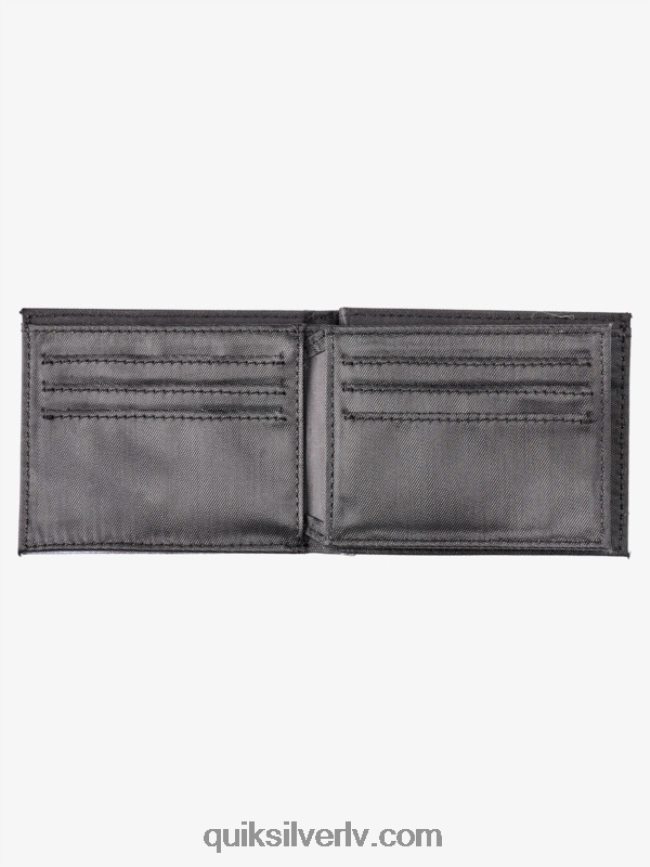 vīriešiem Quiksilver svaiguma trīskāršu maku melns balts 88064R728