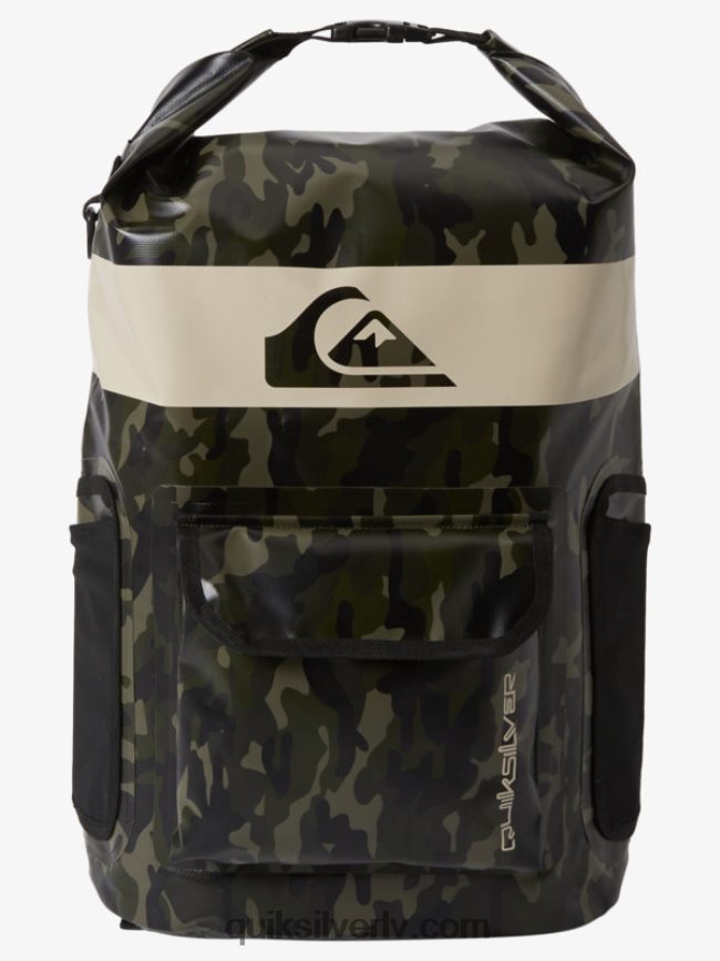 vīriešiem Quiksilver jūras atlicinātā 20l vidēja sērfošanas mugursoma melna kamoflāža 88064R861