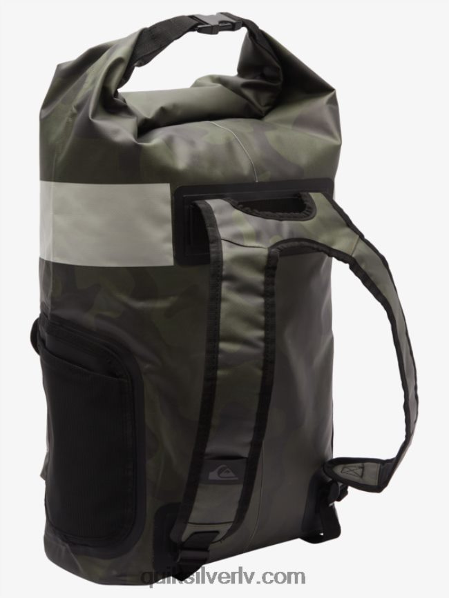vīriešiem Quiksilver jūras atlicinātā 20l vidēja sērfošanas mugursoma melna kamoflāža 88064R861
