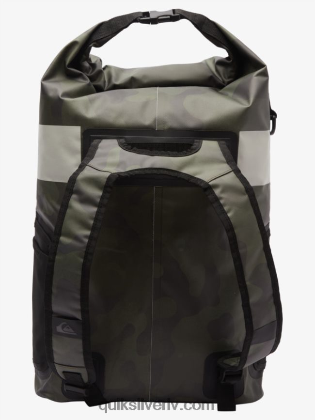 vīriešiem Quiksilver jūras atlicinātā 20l vidēja sērfošanas mugursoma melna kamoflāža 88064R861