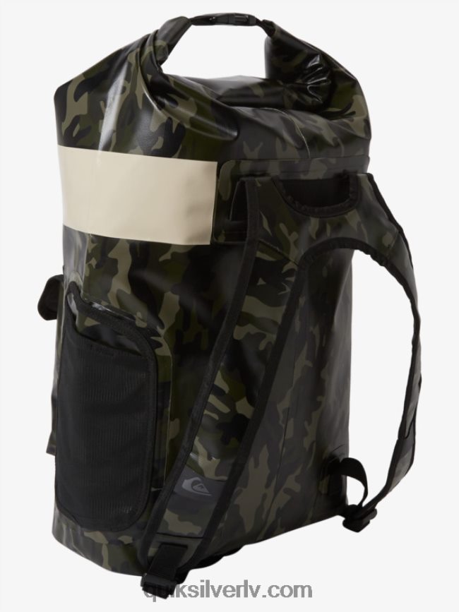vīriešiem Quiksilver jūras atlicinātā 20l vidēja sērfošanas mugursoma melna kamoflāža 88064R861