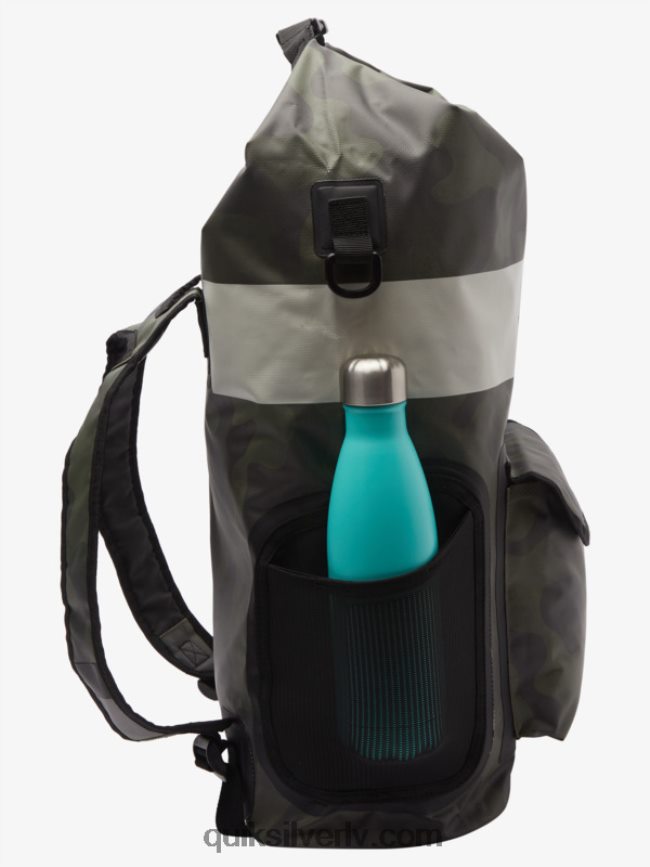 vīriešiem Quiksilver jūras atlicinātā 20l vidēja sērfošanas mugursoma melna kamoflāža 88064R861