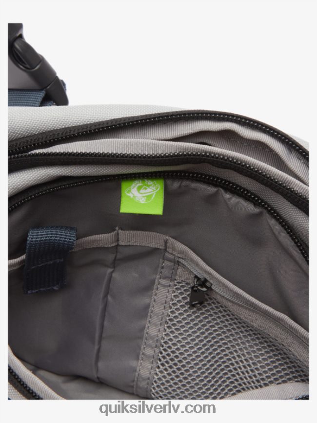 vīriešiem Quiksilver lone walker 3l fanny pack pelēka violeta 88064R610