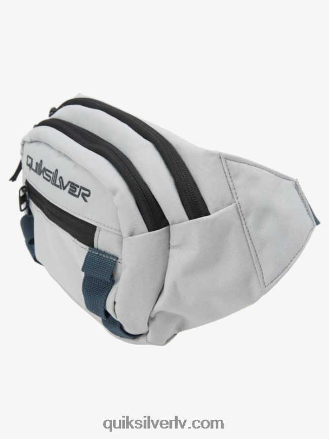 vīriešiem Quiksilver lone walker 3l fanny pack pelēka violeta 88064R610