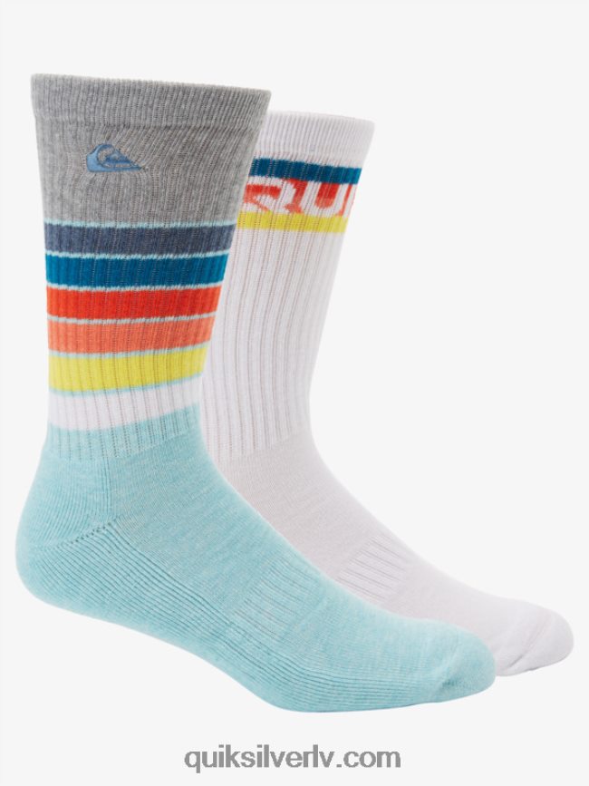 vīriešiem Quiksilver 2 iepakojumā ikdienas uzbriest zeķes gaiši zils 88064R1092