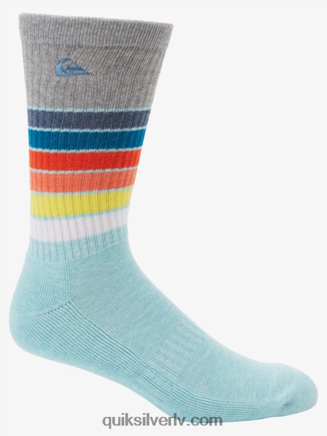 vīriešiem Quiksilver 2 iepakojumā ikdienas uzbriest zeķes gaiši zils 88064R1092