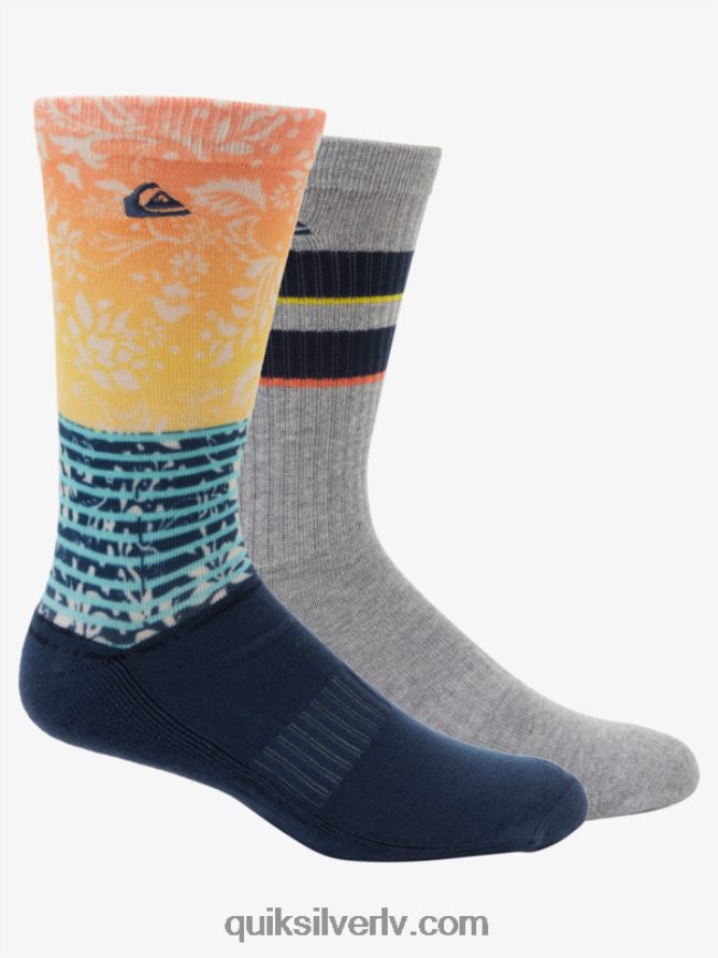 vīriešiem Quiksilver 2 paciņas žakarda apkalpes zeķes flote 88064R1142