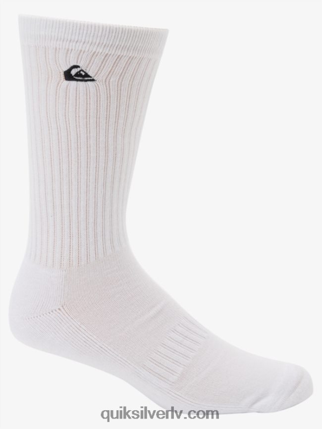 vīriešiem Quiksilver 2 paciņas cietas apkalpes zeķes balts 88064R1058