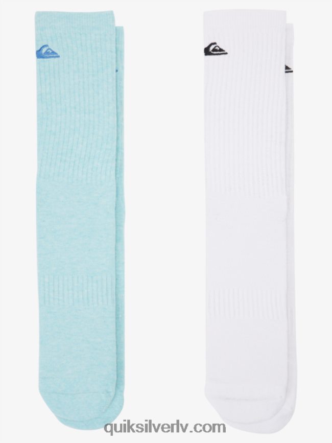 vīriešiem Quiksilver 2 paciņas cietas apkalpes zeķes gaiši zils 88064R1060
