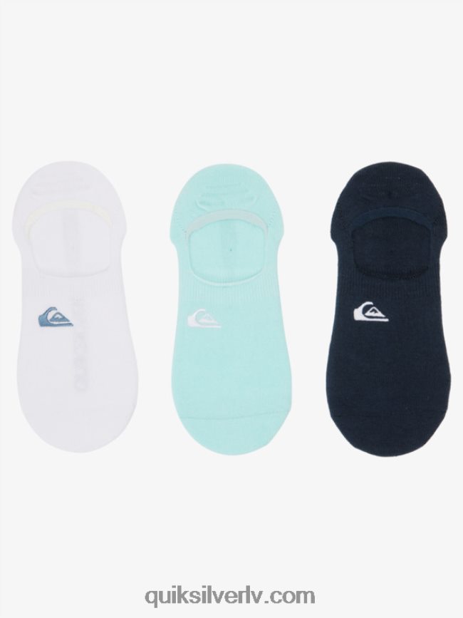 vīriešiem Quiksilver 3 iepakojumi bezizrādes zeķes zils gaišs/navy bleizeris 88064R778
