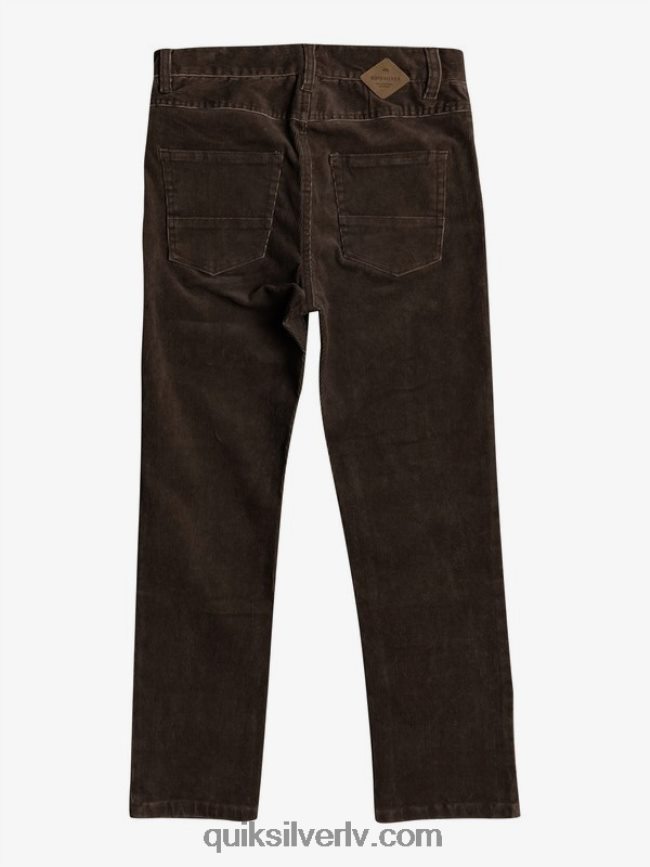 zēni Quiksilver 8-16 krakera konusveida velveta bikses demitasse 88064R2331