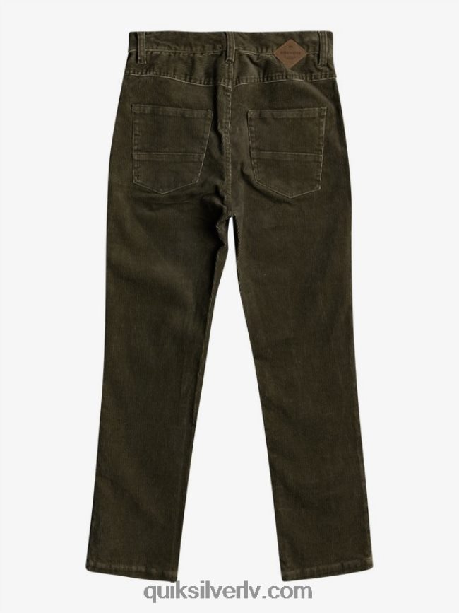 zēni Quiksilver 8-16 krakera konusveida velveta bikses kalamata 88064R2332