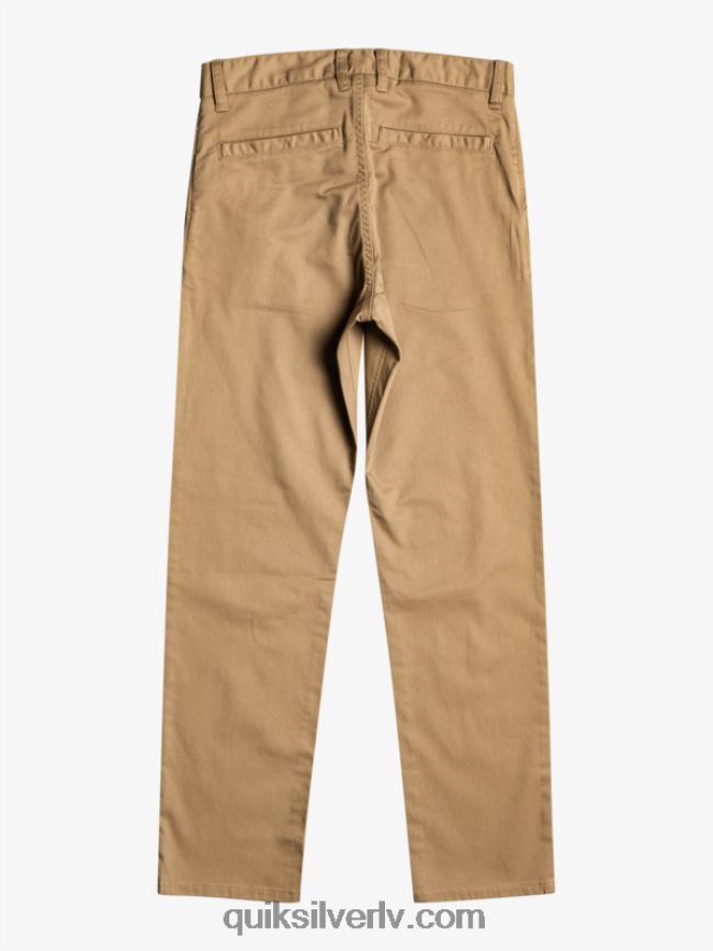 zēni Quiksilver 8-16 līdz ikdienas savienības bikses elmwood 88064R2239