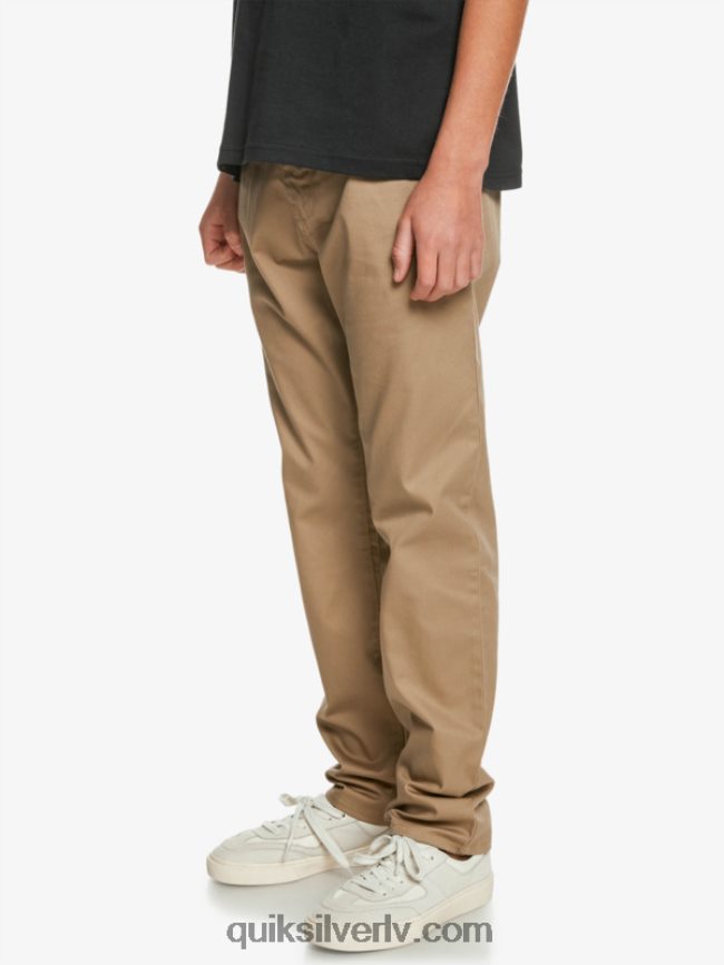 zēni Quiksilver 8-16 līdz ikdienas savienības bikses elmwood 88064R2239
