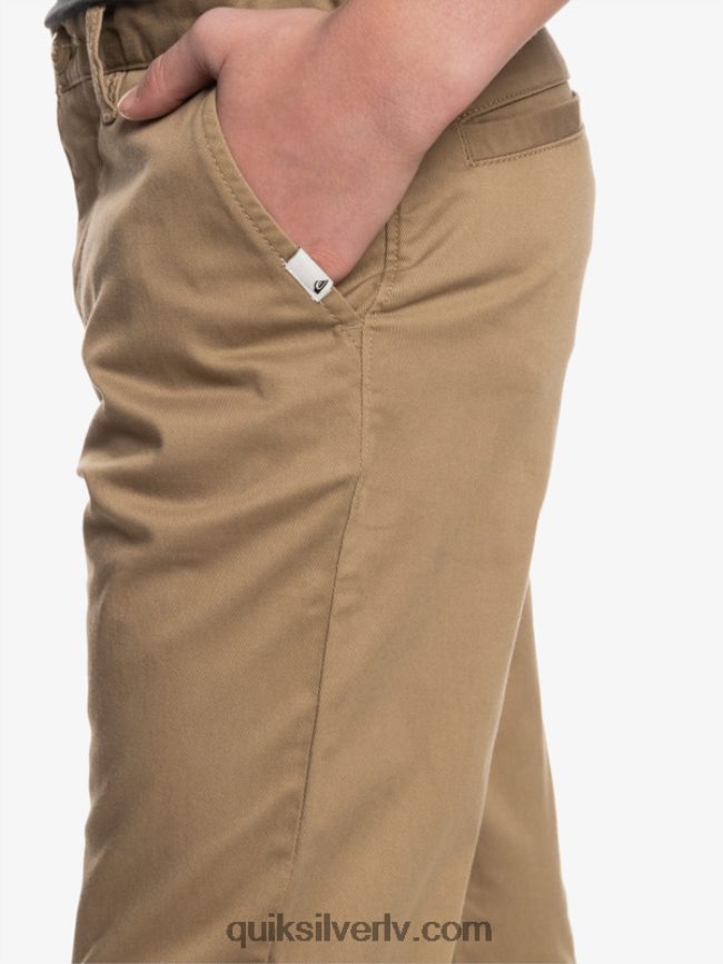 zēni Quiksilver 8-16 līdz ikdienas savienības bikses elmwood 88064R2239