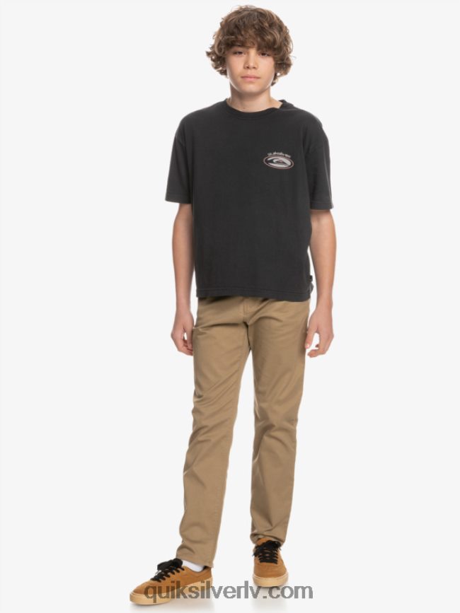 zēni Quiksilver 8-16 līdz ikdienas savienības bikses elmwood 88064R2239