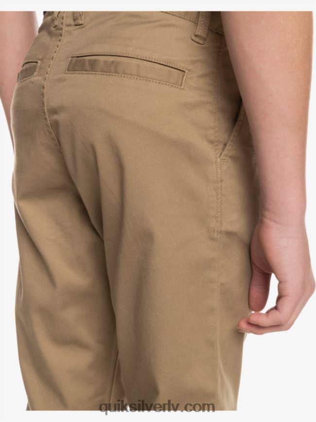 zēni Quiksilver 8-16 līdz ikdienas savienības bikses elmwood 88064R2239
